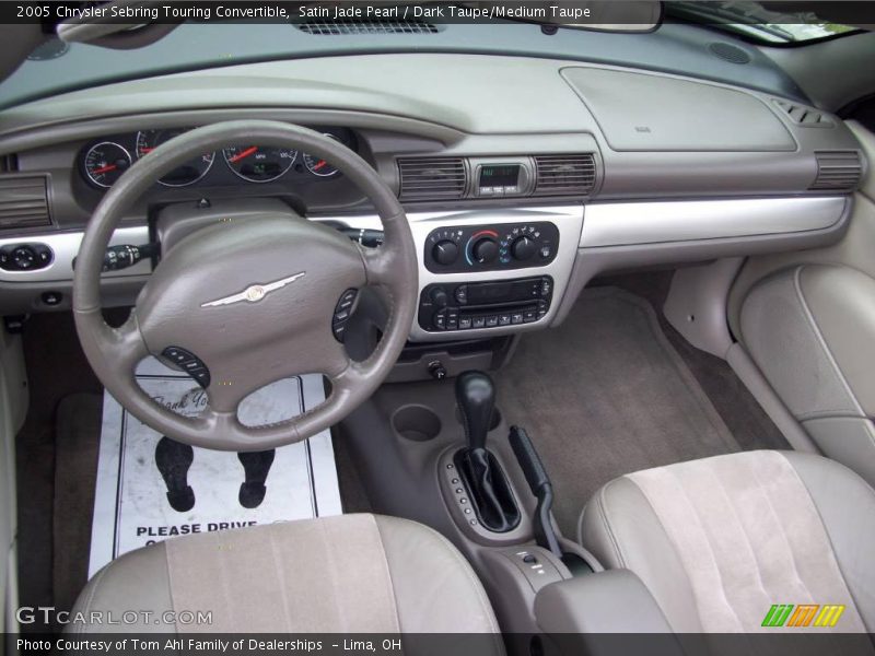 Satin Jade Pearl / Dark Taupe/Medium Taupe 2005 Chrysler Sebring Touring Convertible
