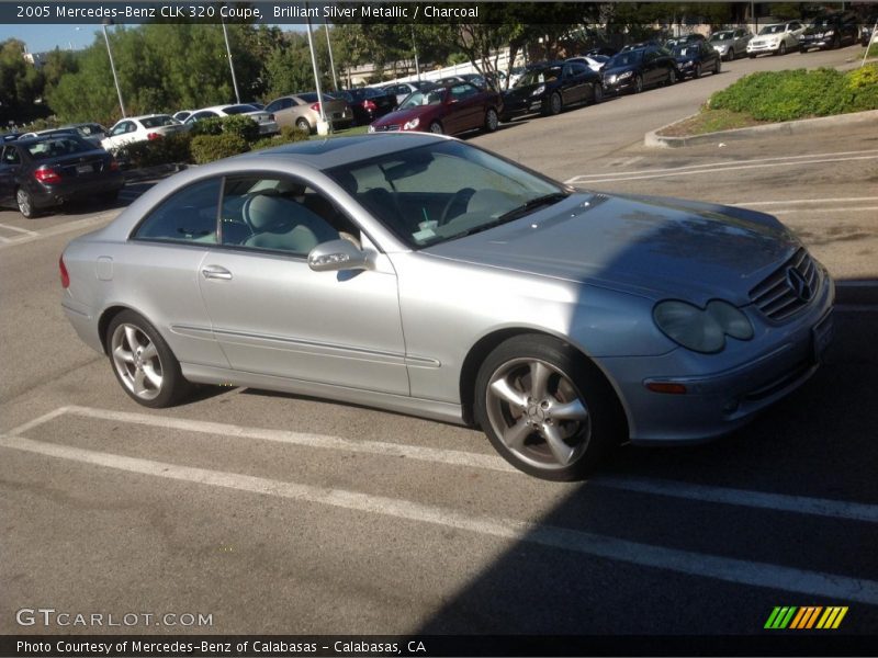 Brilliant Silver Metallic / Charcoal 2005 Mercedes-Benz CLK 320 Coupe