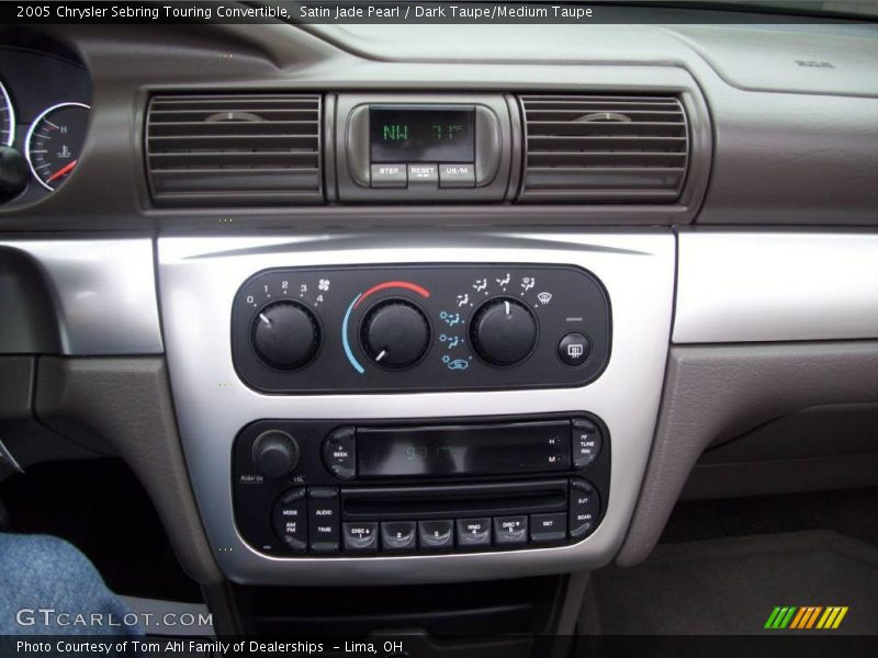 Satin Jade Pearl / Dark Taupe/Medium Taupe 2005 Chrysler Sebring Touring Convertible