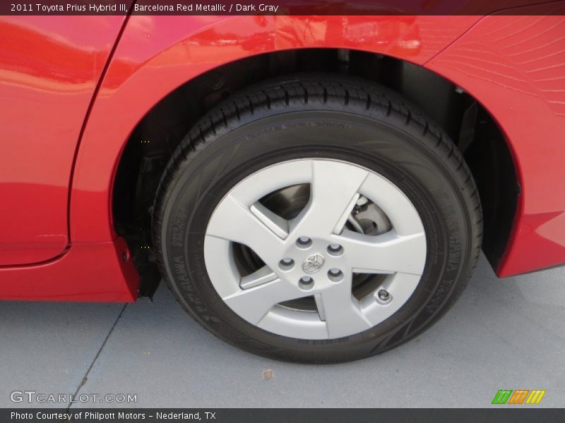 Barcelona Red Metallic / Dark Gray 2011 Toyota Prius Hybrid III