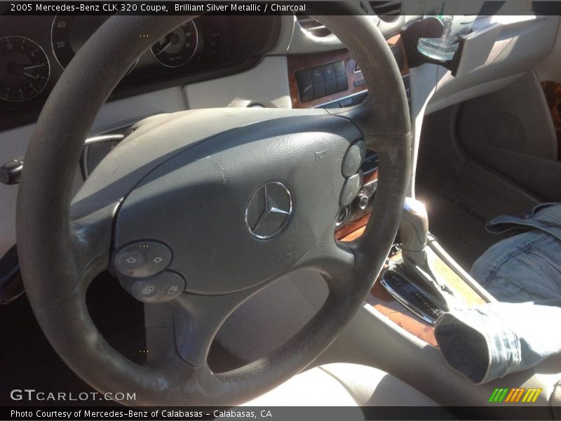 Brilliant Silver Metallic / Charcoal 2005 Mercedes-Benz CLK 320 Coupe