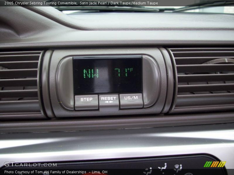 Satin Jade Pearl / Dark Taupe/Medium Taupe 2005 Chrysler Sebring Touring Convertible