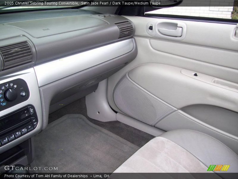 Satin Jade Pearl / Dark Taupe/Medium Taupe 2005 Chrysler Sebring Touring Convertible