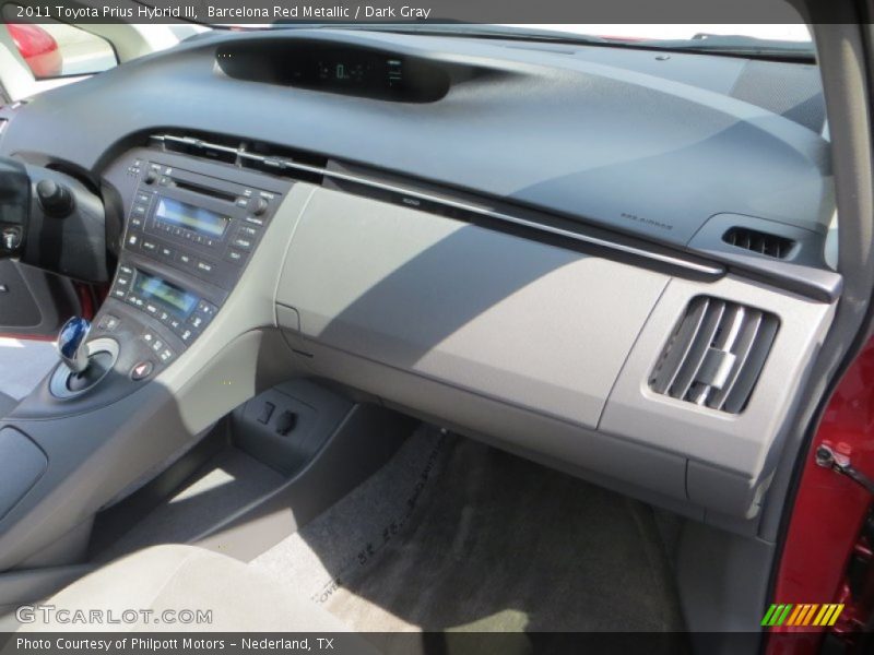 Barcelona Red Metallic / Dark Gray 2011 Toyota Prius Hybrid III