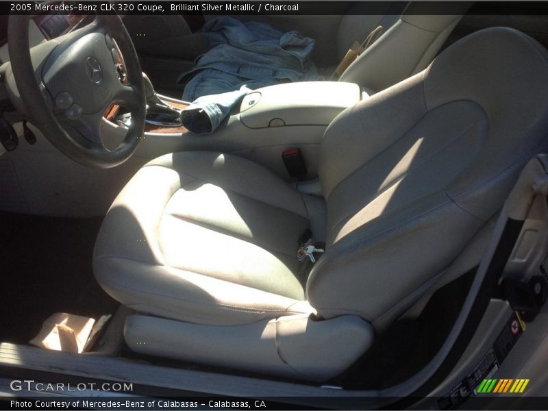 Brilliant Silver Metallic / Charcoal 2005 Mercedes-Benz CLK 320 Coupe