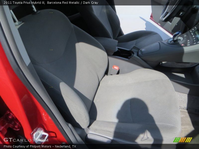 Barcelona Red Metallic / Dark Gray 2011 Toyota Prius Hybrid III
