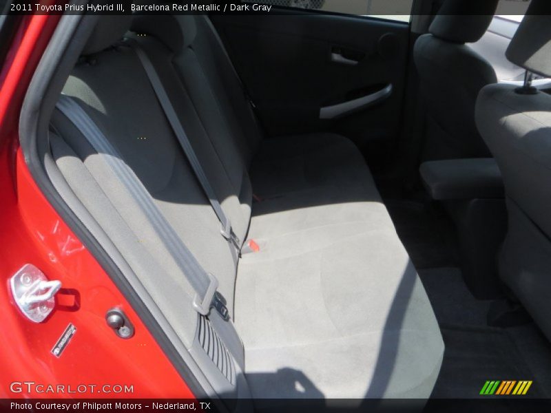 Barcelona Red Metallic / Dark Gray 2011 Toyota Prius Hybrid III