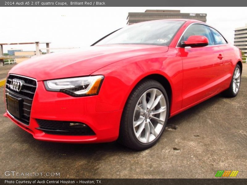 Brilliant Red / Black 2014 Audi A5 2.0T quattro Coupe