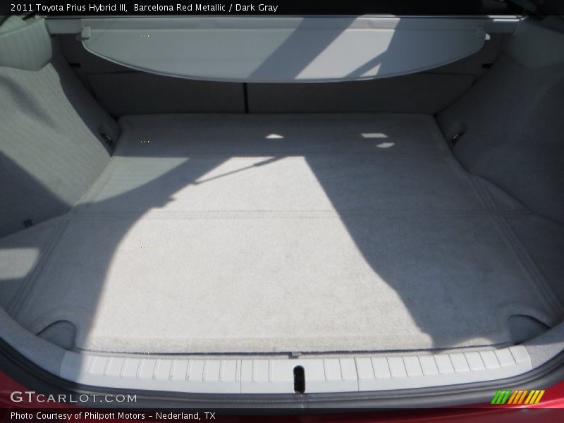 Barcelona Red Metallic / Dark Gray 2011 Toyota Prius Hybrid III