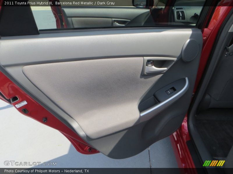 Barcelona Red Metallic / Dark Gray 2011 Toyota Prius Hybrid III