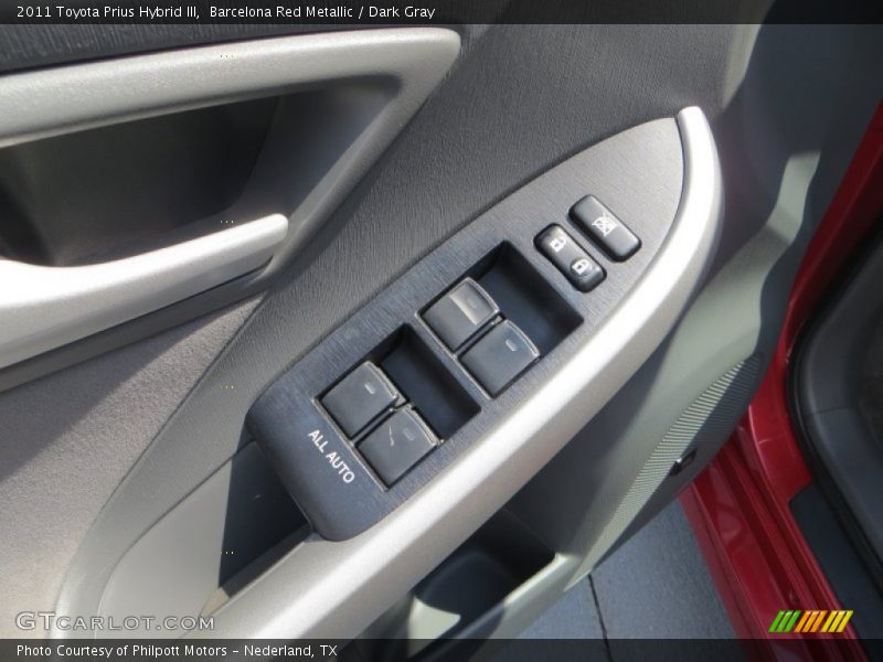 Barcelona Red Metallic / Dark Gray 2011 Toyota Prius Hybrid III