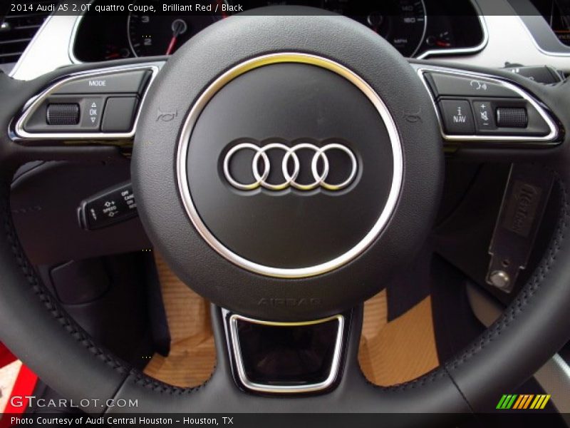 Brilliant Red / Black 2014 Audi A5 2.0T quattro Coupe