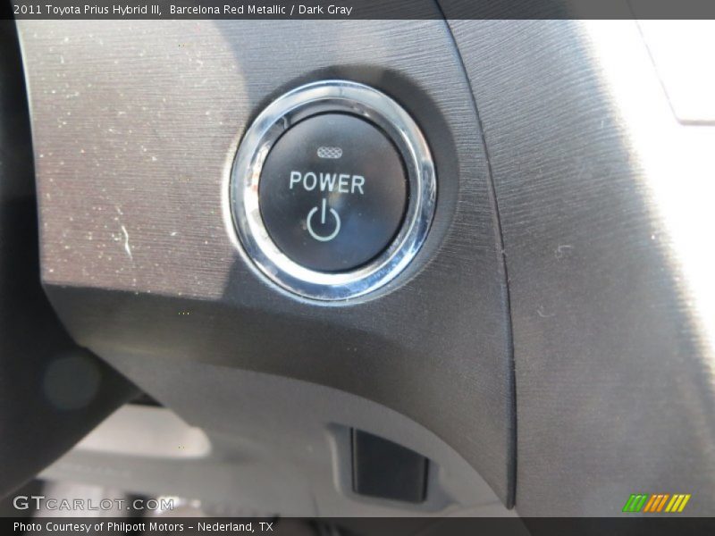 Barcelona Red Metallic / Dark Gray 2011 Toyota Prius Hybrid III