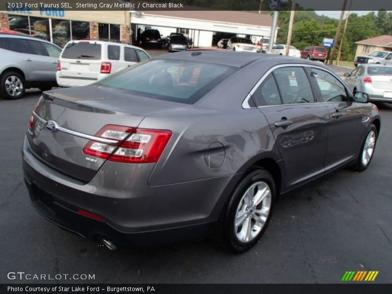 Sterling Gray Metallic / Charcoal Black 2013 Ford Taurus SEL