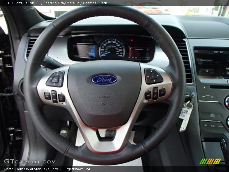 Sterling Gray Metallic / Charcoal Black 2013 Ford Taurus SEL