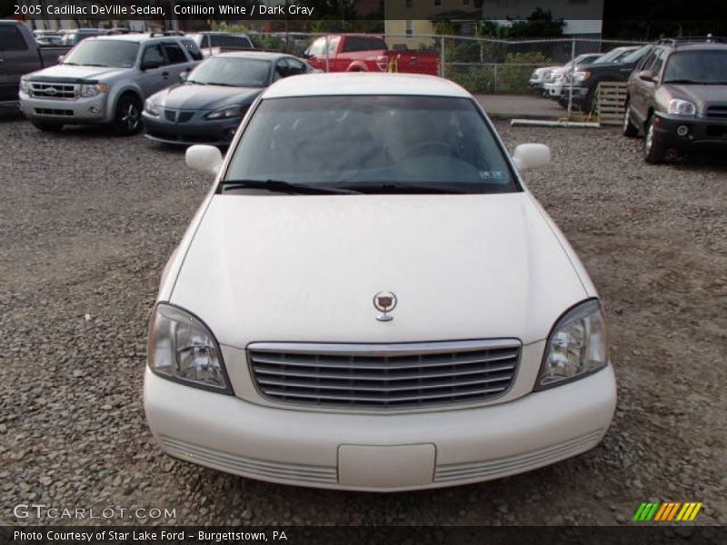 Cotillion White / Dark Gray 2005 Cadillac DeVille Sedan