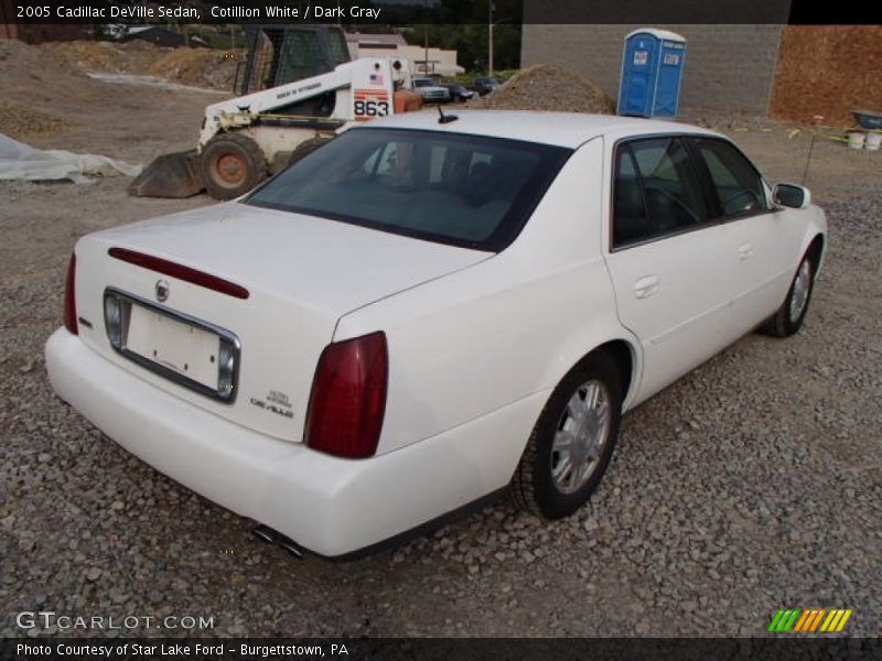 Cotillion White / Dark Gray 2005 Cadillac DeVille Sedan