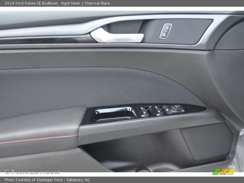 Ingot Silver / Charcoal Black 2014 Ford Fusion SE EcoBoost