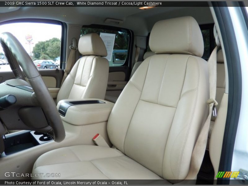 Front Seat of 2009 Sierra 1500 SLT Crew Cab