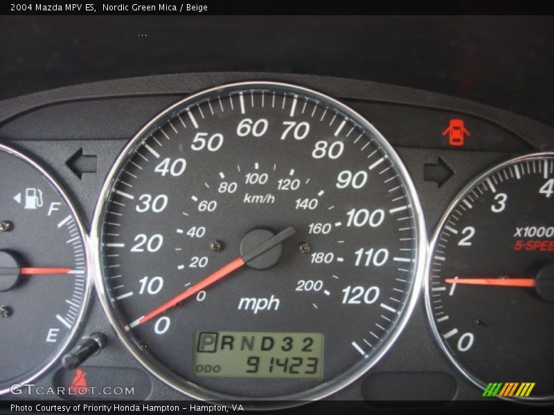 Nordic Green Mica / Beige 2004 Mazda MPV ES