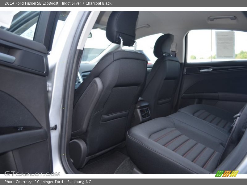 Ingot Silver / Charcoal Black 2014 Ford Fusion SE EcoBoost