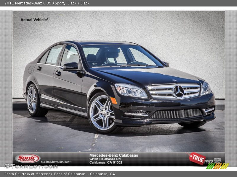 Black / Black 2011 Mercedes-Benz C 350 Sport