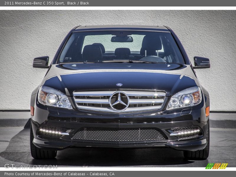 Black / Black 2011 Mercedes-Benz C 350 Sport