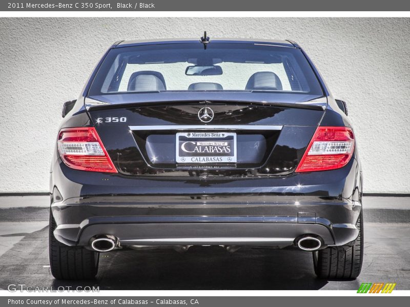 Black / Black 2011 Mercedes-Benz C 350 Sport