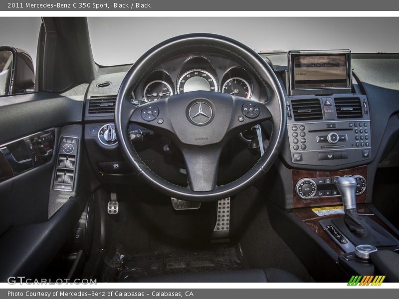 Black / Black 2011 Mercedes-Benz C 350 Sport