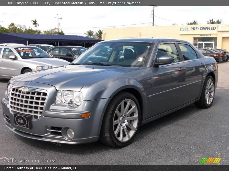 Silver Steel Metallic / Dark Slate Gray/Light Graystone 2006 Chrysler 300 C SRT8