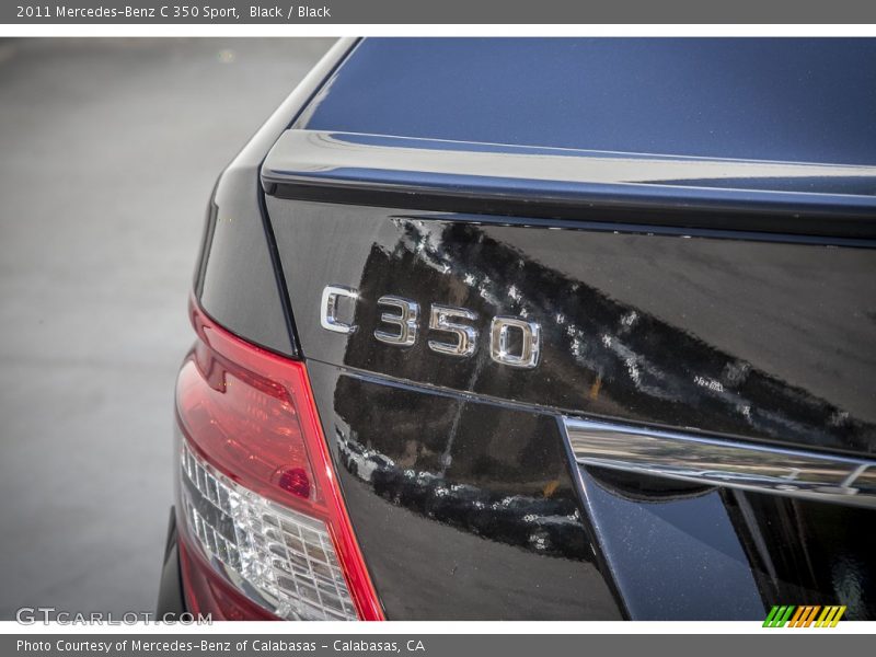 Black / Black 2011 Mercedes-Benz C 350 Sport