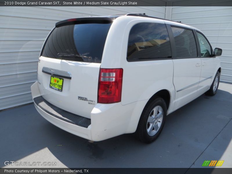 Stone White / Medium Slate Gray/Light Shale 2010 Dodge Grand Caravan SXT