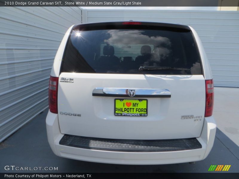 Stone White / Medium Slate Gray/Light Shale 2010 Dodge Grand Caravan SXT