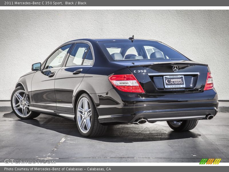 Black / Black 2011 Mercedes-Benz C 350 Sport