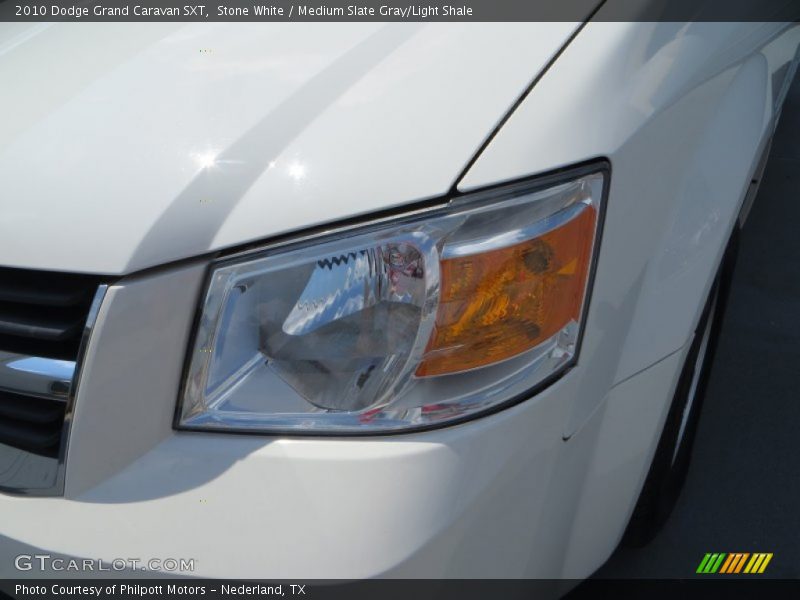 Stone White / Medium Slate Gray/Light Shale 2010 Dodge Grand Caravan SXT