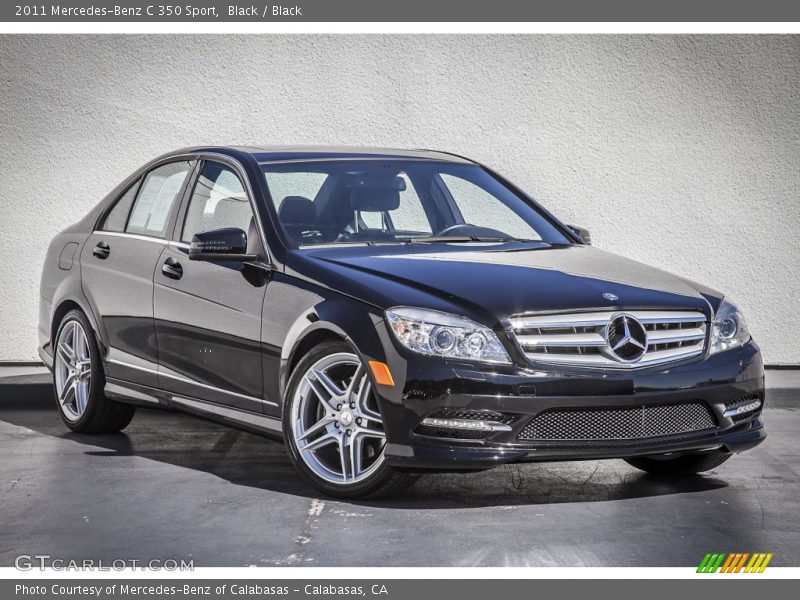 Black / Black 2011 Mercedes-Benz C 350 Sport