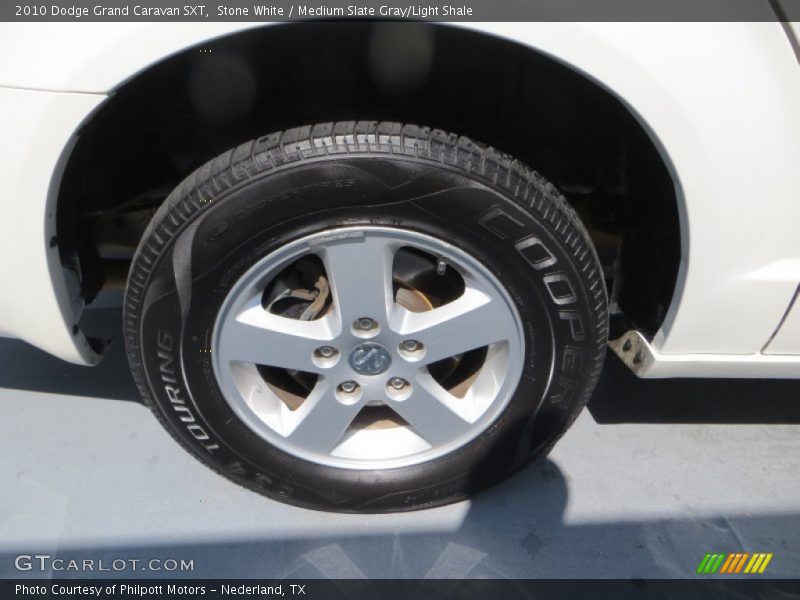 Stone White / Medium Slate Gray/Light Shale 2010 Dodge Grand Caravan SXT