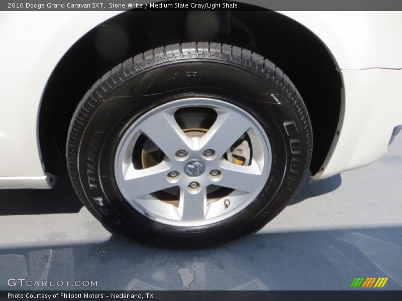 Stone White / Medium Slate Gray/Light Shale 2010 Dodge Grand Caravan SXT