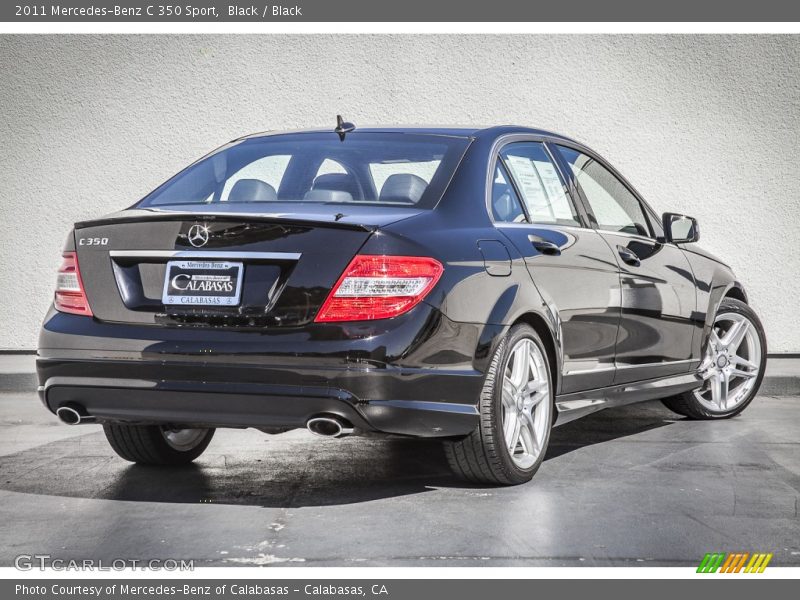 Black / Black 2011 Mercedes-Benz C 350 Sport