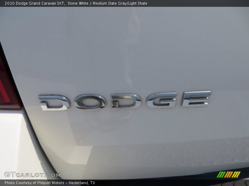 Stone White / Medium Slate Gray/Light Shale 2010 Dodge Grand Caravan SXT