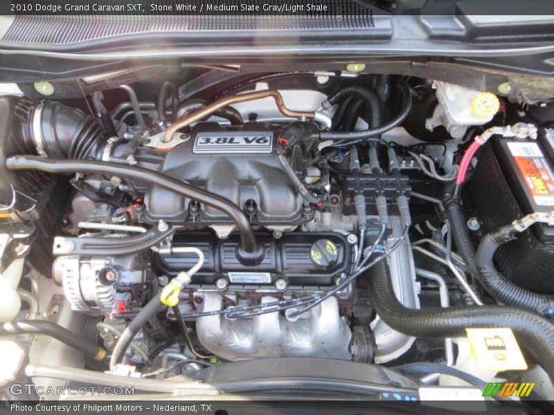 Stone White / Medium Slate Gray/Light Shale 2010 Dodge Grand Caravan SXT