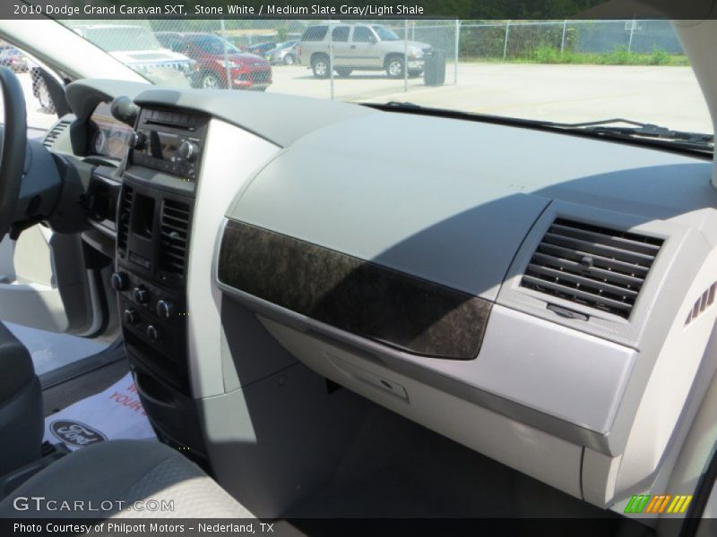 Stone White / Medium Slate Gray/Light Shale 2010 Dodge Grand Caravan SXT