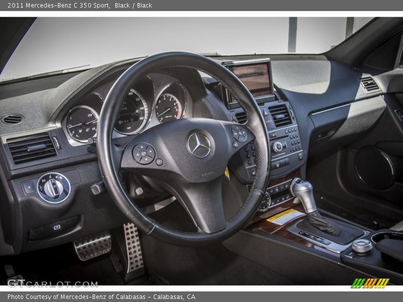 Black / Black 2011 Mercedes-Benz C 350 Sport