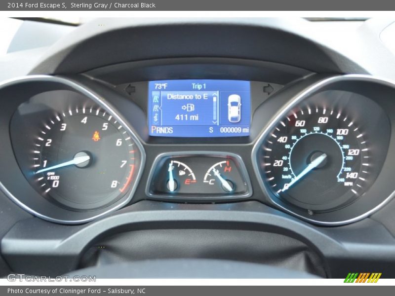 Sterling Gray / Charcoal Black 2014 Ford Escape S