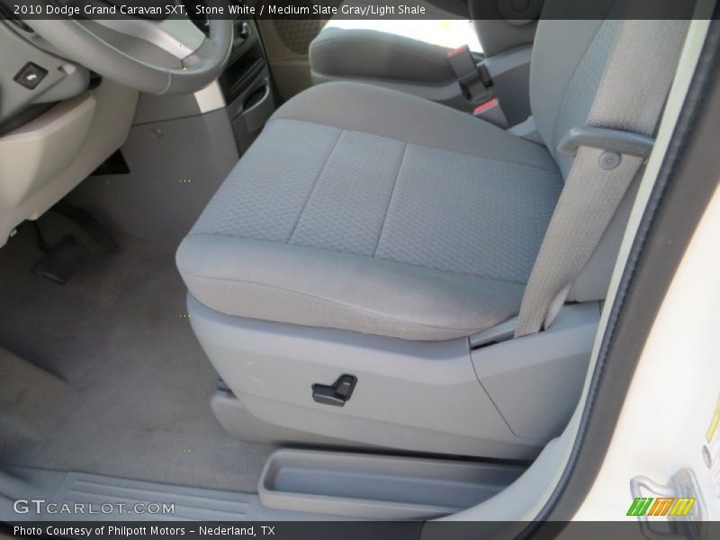 Stone White / Medium Slate Gray/Light Shale 2010 Dodge Grand Caravan SXT