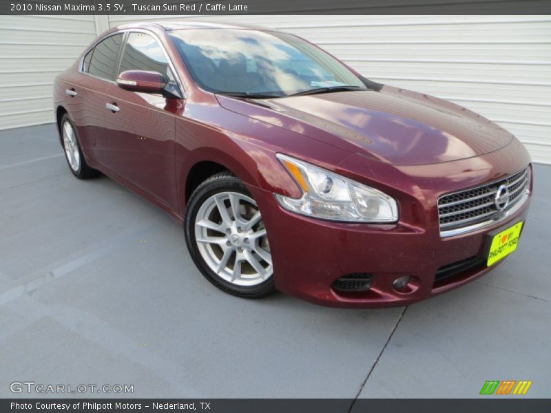 Tuscan Sun Red / Caffe Latte 2010 Nissan Maxima 3.5 SV