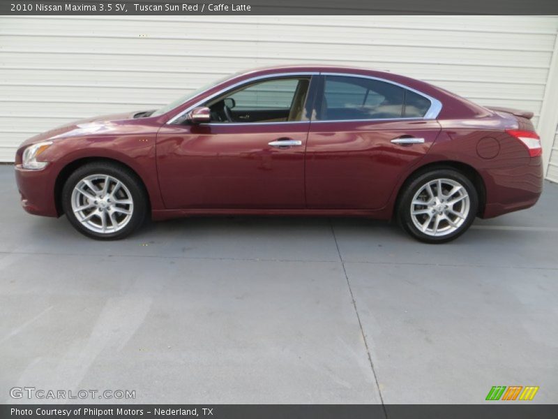 Tuscan Sun Red / Caffe Latte 2010 Nissan Maxima 3.5 SV