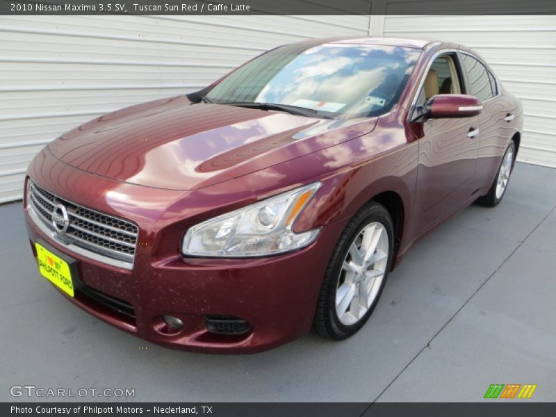 Tuscan Sun Red / Caffe Latte 2010 Nissan Maxima 3.5 SV