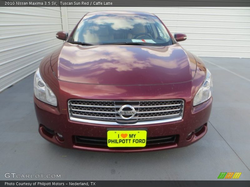 Tuscan Sun Red / Caffe Latte 2010 Nissan Maxima 3.5 SV
