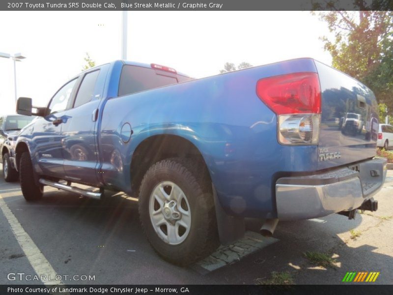 Blue Streak Metallic / Graphite Gray 2007 Toyota Tundra SR5 Double Cab